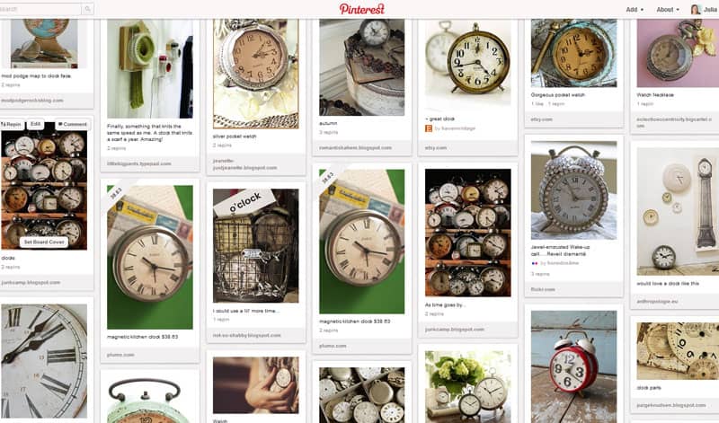 Pinterest Clocks