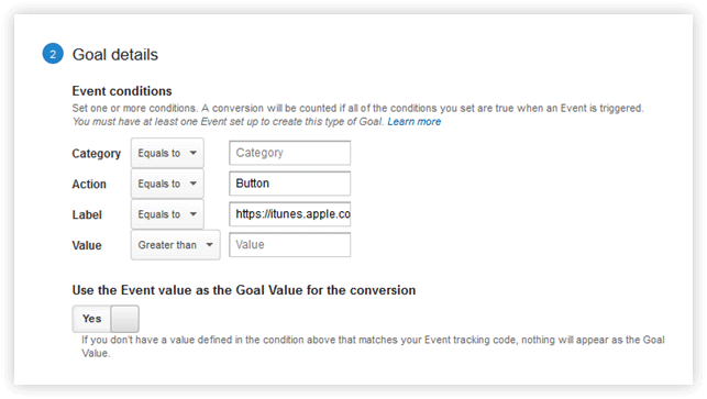 Insert Goal Details