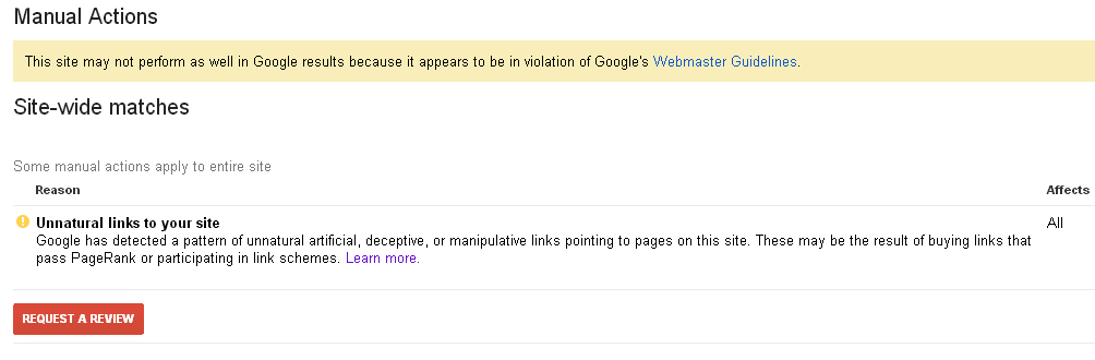 Google penalty Manual-Spam-Action-Unnatural-Links