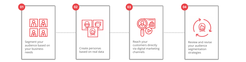 Visual of audience segmentation strategy