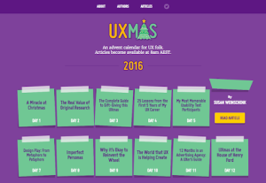 Christmas Advent Calendar Web Design