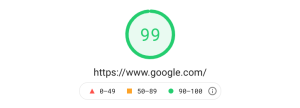 Google’s Site Speed Score Example