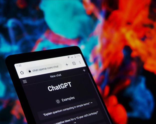 chatgpt open on a phone